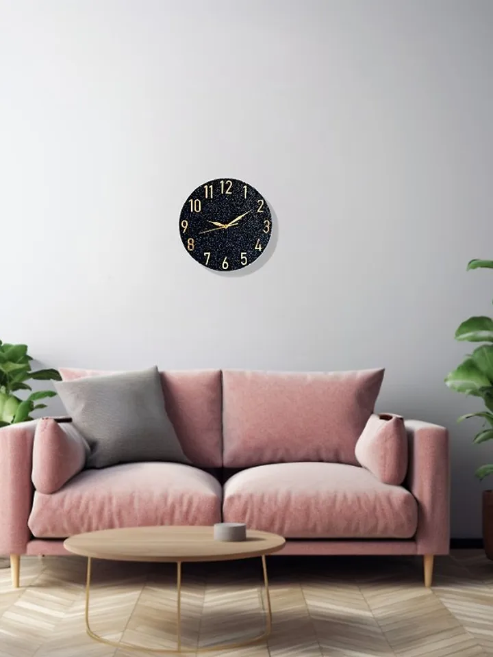 Marble wall clock 30 cm Unique wall clock Silent wall clock Custom wall clock