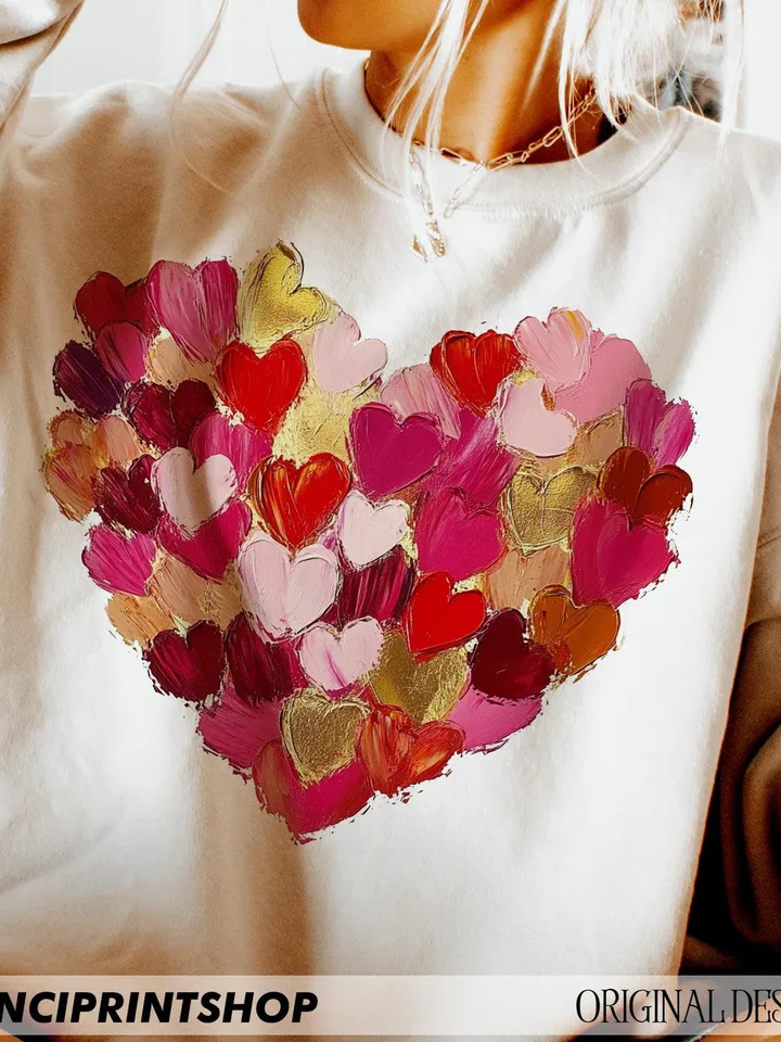 Valentine Day Heart Brushstroke png, Valentines Day png, Xoxo png, Heart png, Valentines Shirt png, Trendy Valentines, Sublimation design