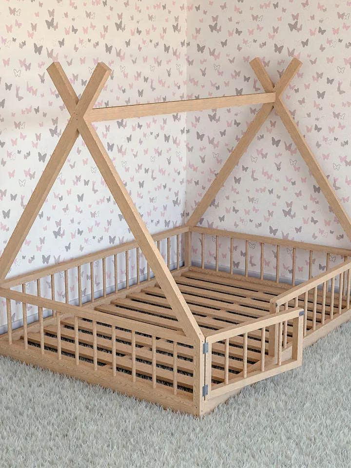 Montessori Floor Bed Plan, Queen Size, PDF, DIY