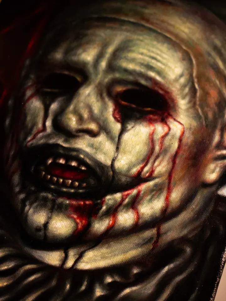 Original oil painting Hell House Clown