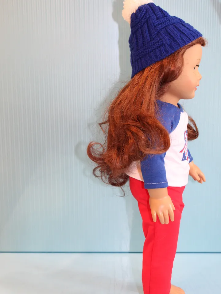 Handmade American girl doll sporty outfit – American girl doll clothes - doll shoes - gift for granddaughter