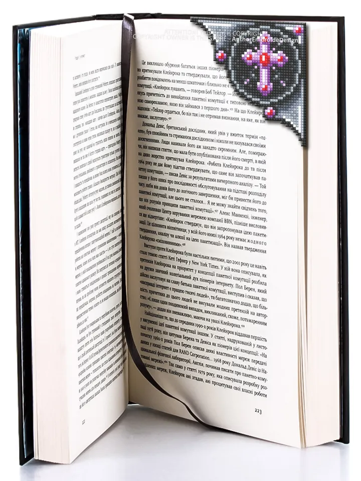 Gothic corner bookmark cross stitch pattern PDF download Gothic cross stitch chart, Bible bookmark pattern digital PDF Book lover gift #B293
