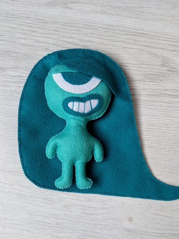 Endless alphabet Monsters Felt toys, Endless Numbers - Yoshi Monster