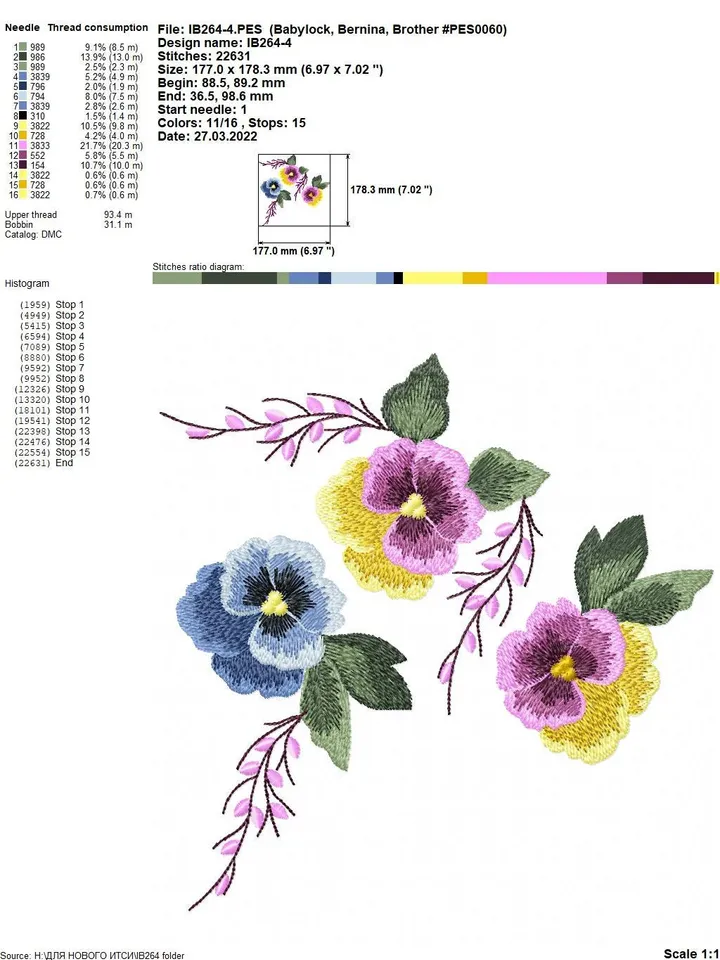 Pansies 3D flowers set machine embroidery designs digital embroidery pattern home and clothing décor embroidery motif 3D embroidery design