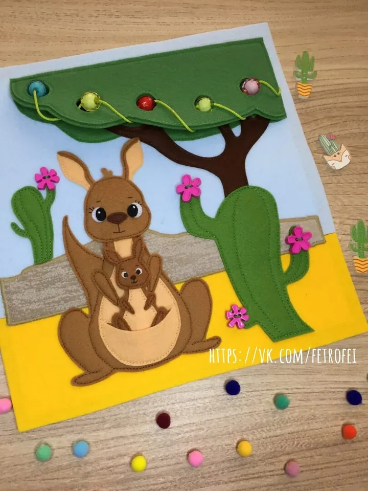 Animals Quiet book Pattern PDF, Felt book pattern, Soft montessori book template, Quiet book sewing ideas for baby 1, 2, 3 year old
