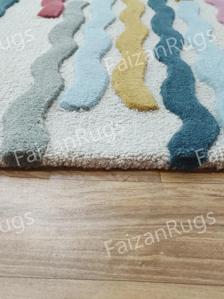 Buy Multi Color Hand tufted rug 100% wool for living room, bed room, kids room in any size 10x14,10x12,9x12,8x10,6x9,5x8,4x6