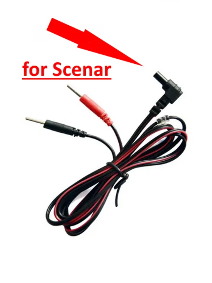 2 PCs Pin Electrode Pads with Connecting Cable for Any Model devices Denas PCM OR SCENAR