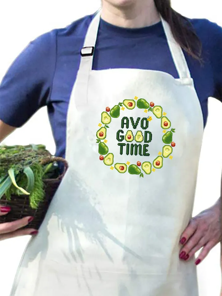 Avocado wreath cross stitch pattern download PDF Framed quote cross stitch chart, Avo good time, Funny cross stitch, DIY Home decor #Q52