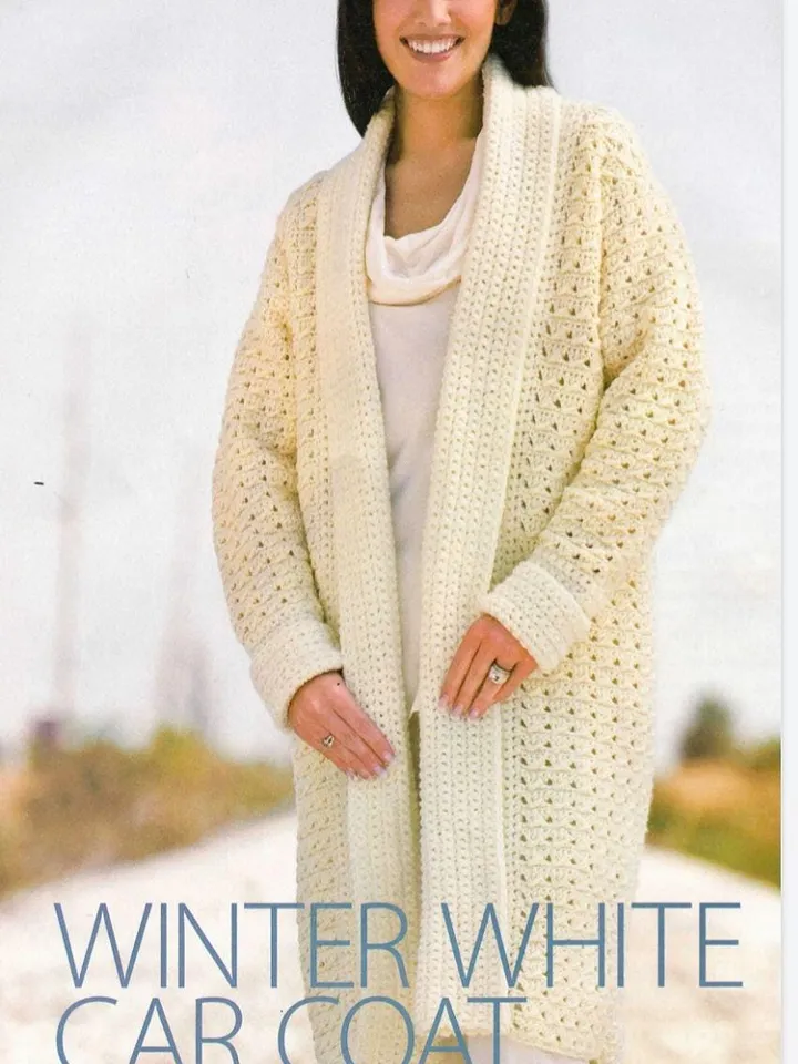 Cardigan crochet pattern, women ladies cardigan, long pattern Coat, crochet Coat pattern, pdf instant download