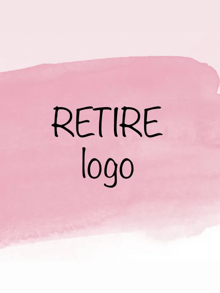 Easy retire premade logo additional service, premade logo design, girl boss small business premade logo