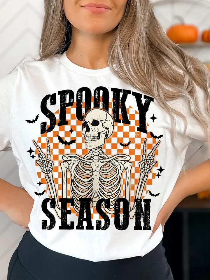 Retro Halloween png, Halloween sublimation design, Halloween skull png, smiley face png, trendy Halloween shirt design, retro png, spooky
