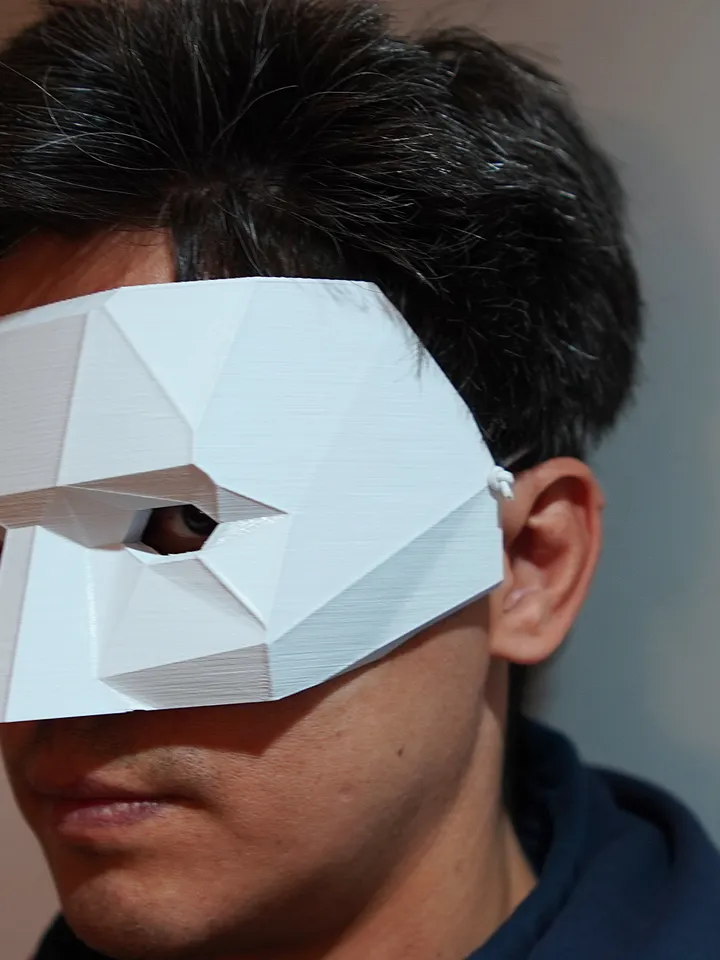 The Phantom of the Opera mask Polygonal The Phantom of the Opera mask