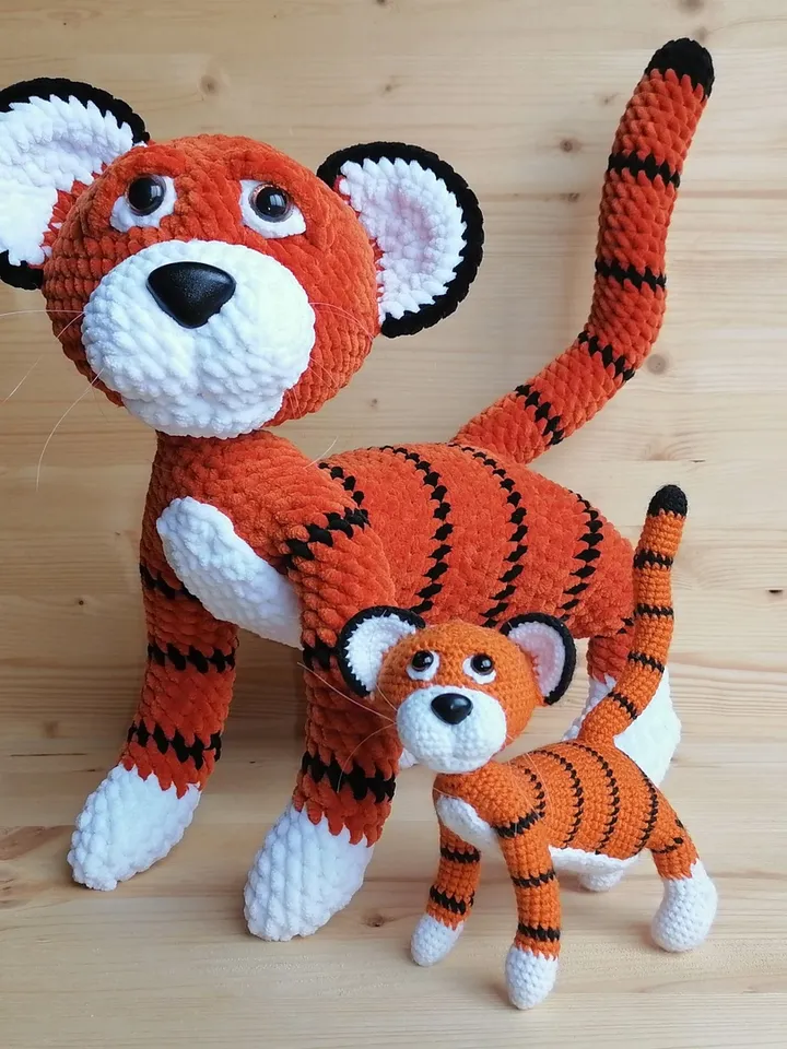 Crochet pattern Tiger cub - digital pattern PDF