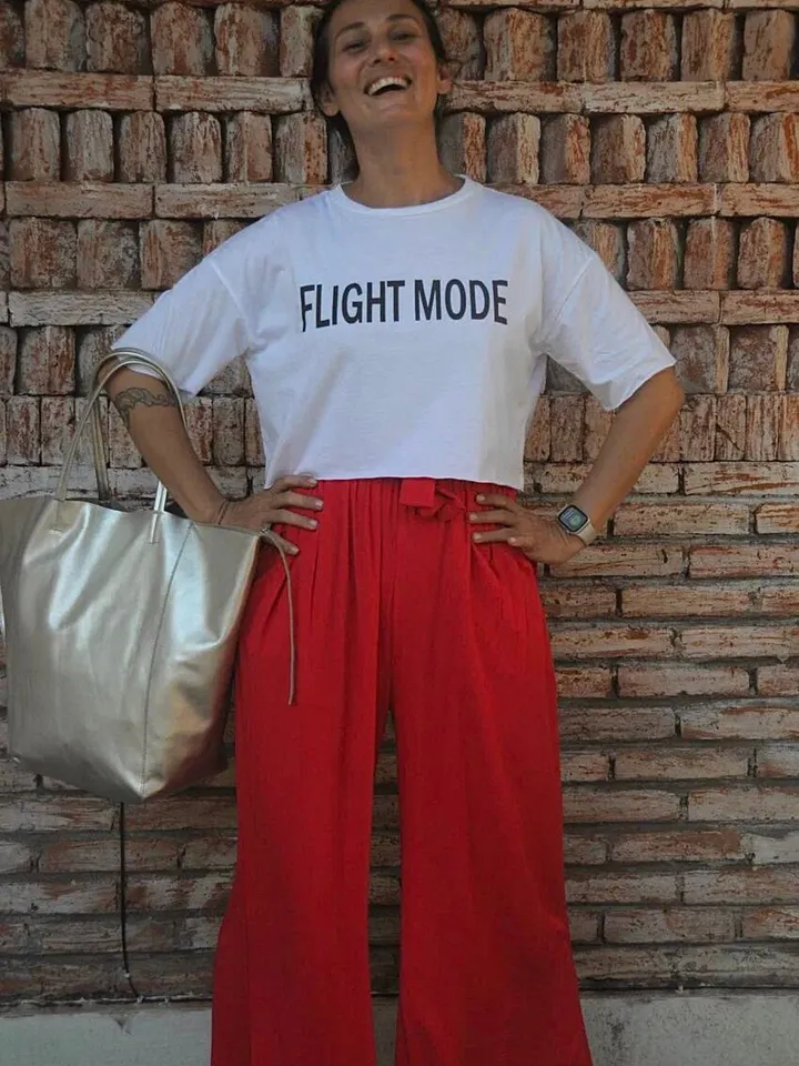White Cotton Crop Top Tee | Women T-Shirt Fight Mode | Every Day Wear | Statement Tee | Gift For Her | Hadmade Clothing