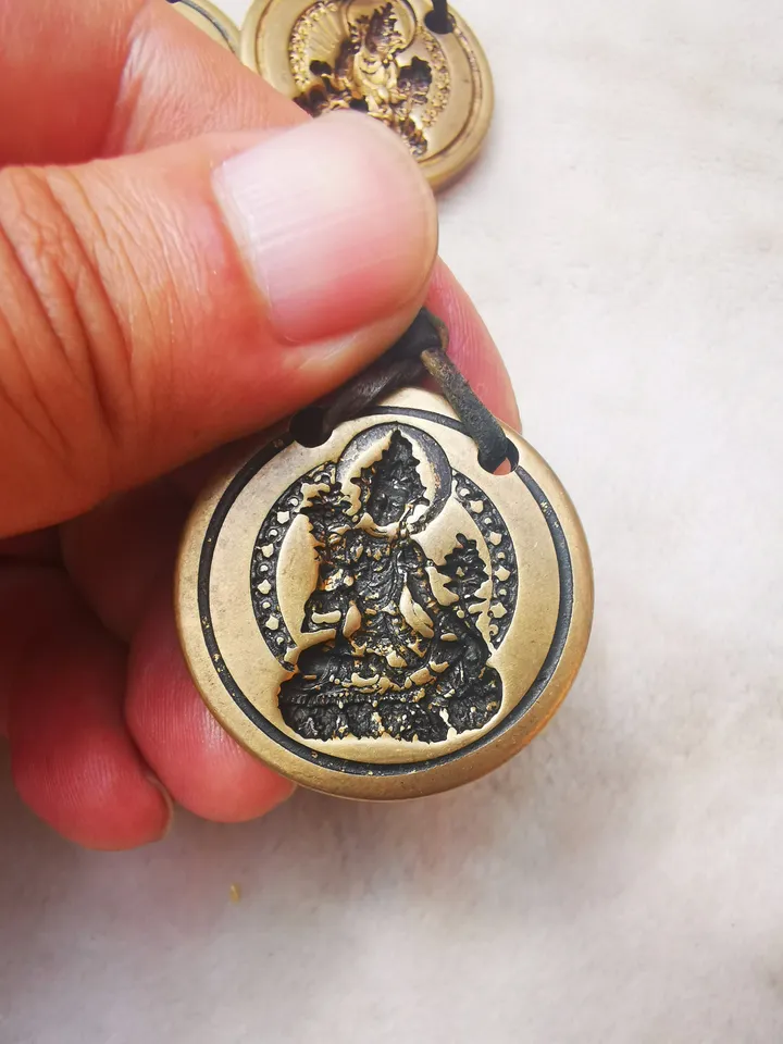 Gandhanra Old Tibetan Buddha Statue Tsa Tsa Mold Amulet,Copper Mould For Making Clay Buddha Statue, DIY Tsha Tsha Statue,Pendant