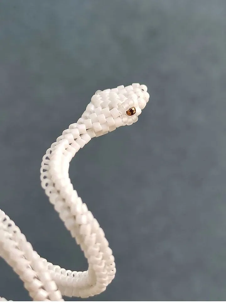 PDF tutorial - Beaded Snake ring