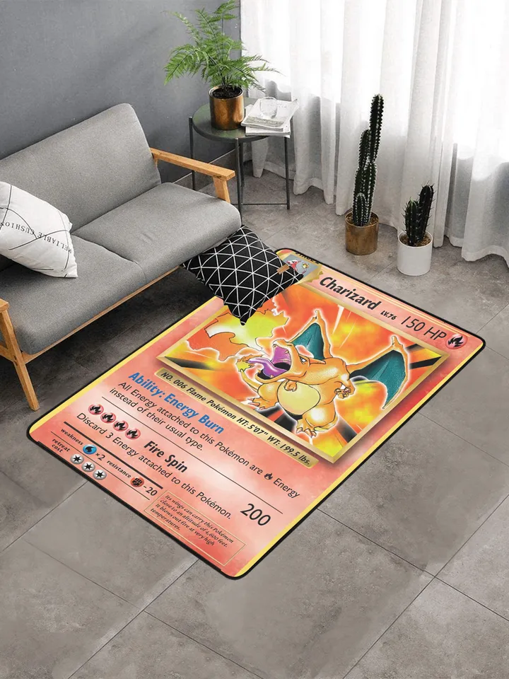 Charizard Card Area Rug