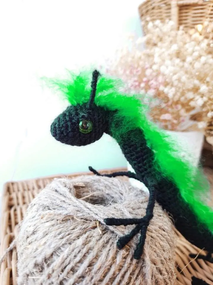Chinese dragon interior toy original gift for a friend. Black green dragon toy