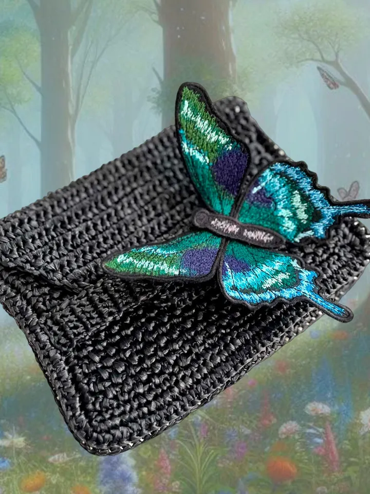 Machine Embroidery Design “Emerald Butterfly” 3D