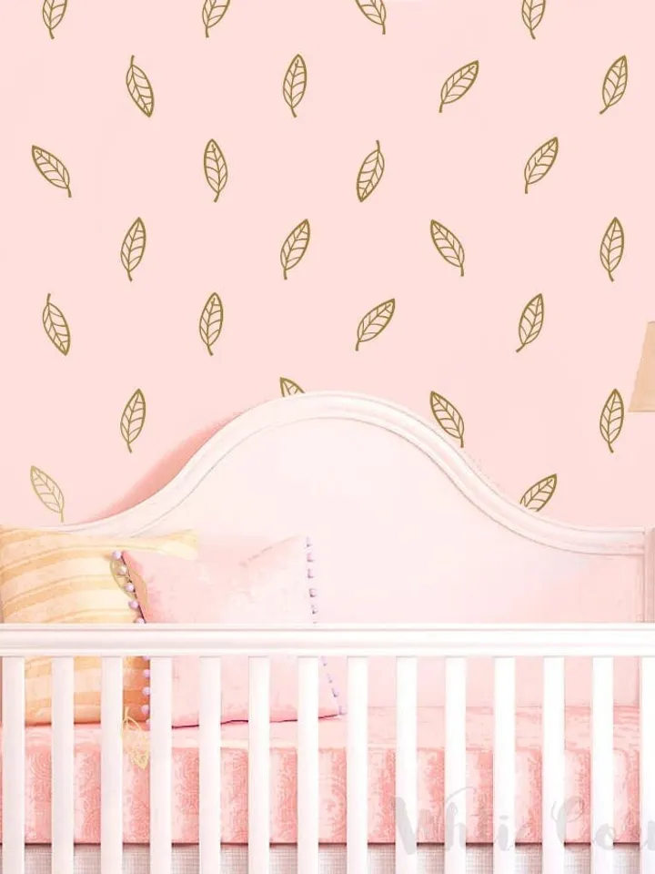 Leaves Wall Decals - leaves Wall Decal Set, Vinyl Wall Decals, Wall Decor, Nursery Wall Decals, Tree Leaves Wall Stickers ga24