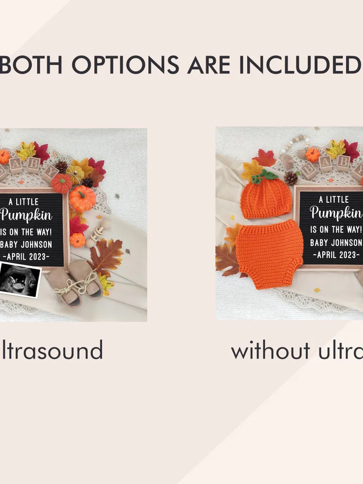Pregnancy Announcement Digital, Fall Baby Announcement Digital, A Little Pumpkin Baby Announcement Editable Digital Template