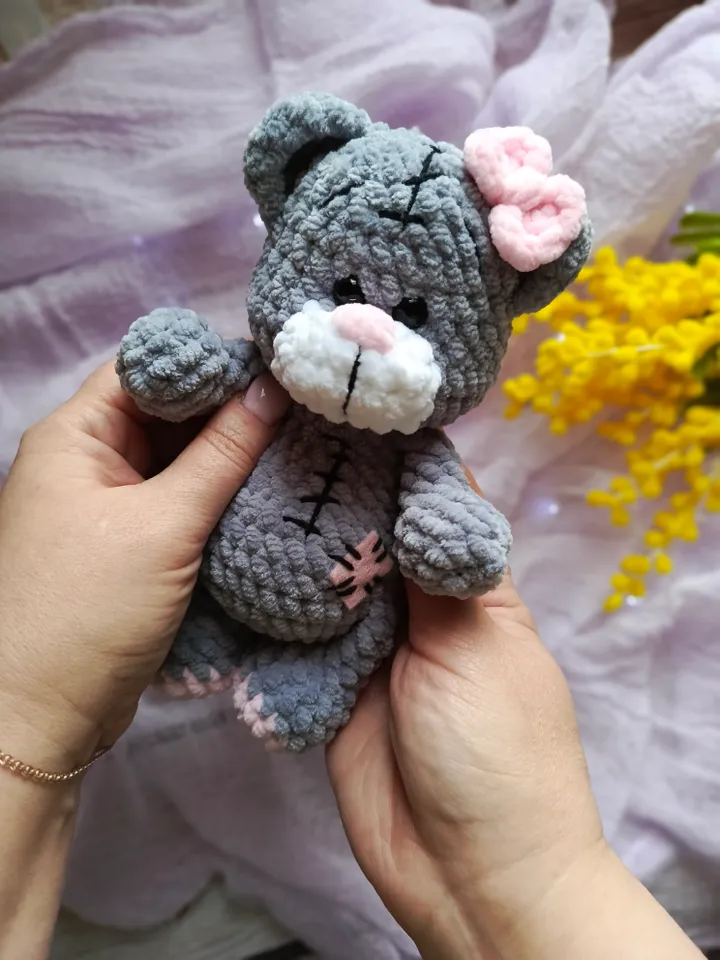 Plush Teddy Bear Amigurumi Crochet Toy Pattern Pdf, Stuffed Plush Easy Cute Teddy Bear Amigurumi crochet pattern