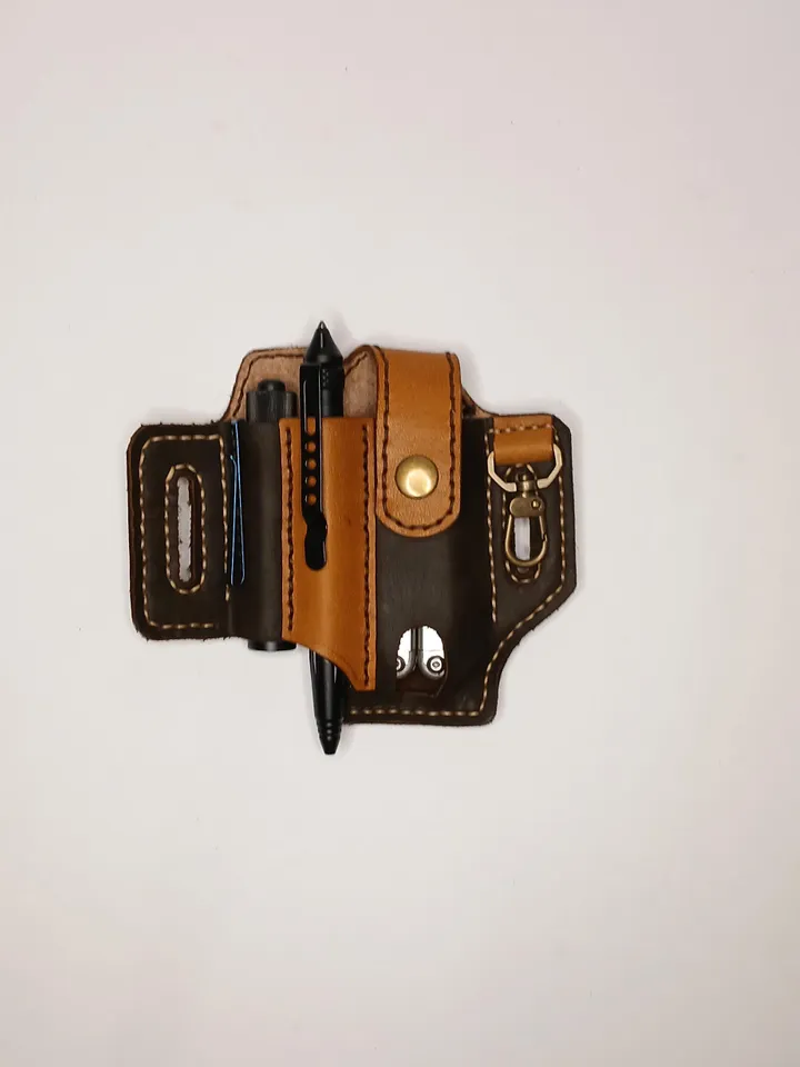 Leatherman EDC Pouch Belt Case, Leather Belt Organizer, Leather Multitool Sheath, Leatherman wave Sheath, Multitool Pouch, Handmade Leather.