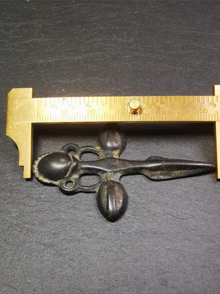 Gandhanra Vintage Phurba Amulet,Kila(Dorje Phurba) Pendant,Tibetan Budhist Ritual Implement,made of Thokcha,2.6",60 Years Old
