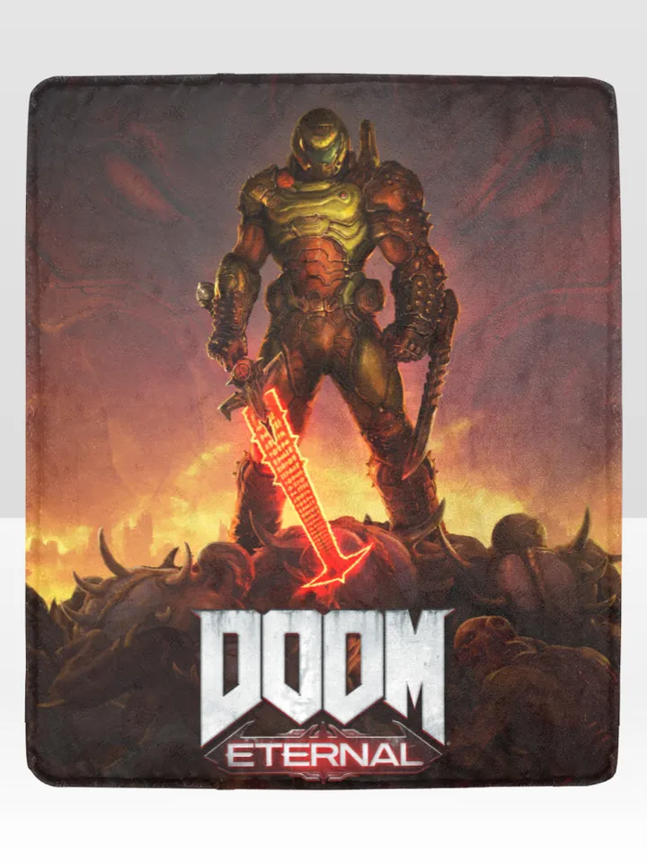 DOOM Eternal Blanket Lightweight Soft Microfiber Fleece