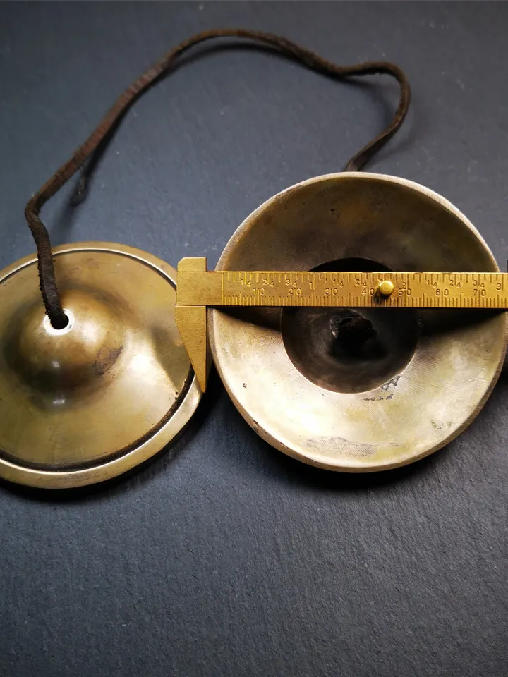 Gandhanra 8.3cm Tibetan Cymbals,Copper Tingsha Bell,Buddhism Ritual Implement,Handmade in Nepal