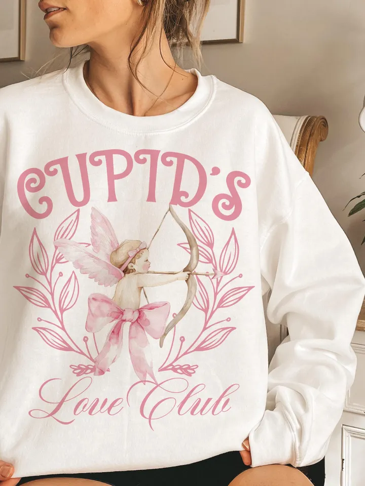 Cupid's Love Club, Coquette Valentine, Social Club Png, Retro valentines png,valentines day png,Trendy png, Valentine Coquette Png,Valentine