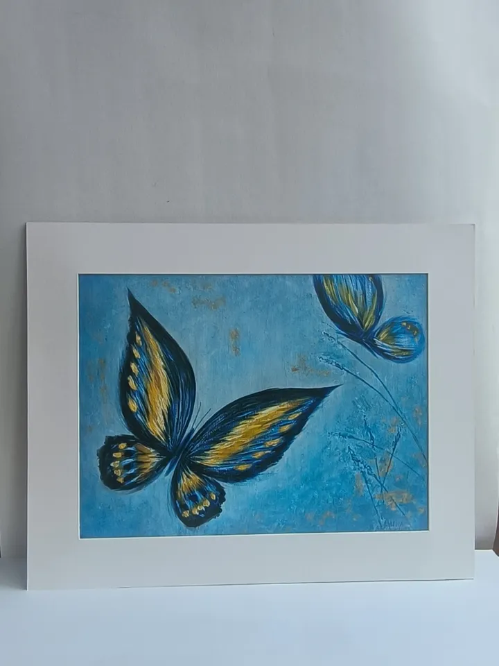 Painting with butterflies Painting of butterflies Painting for children's room