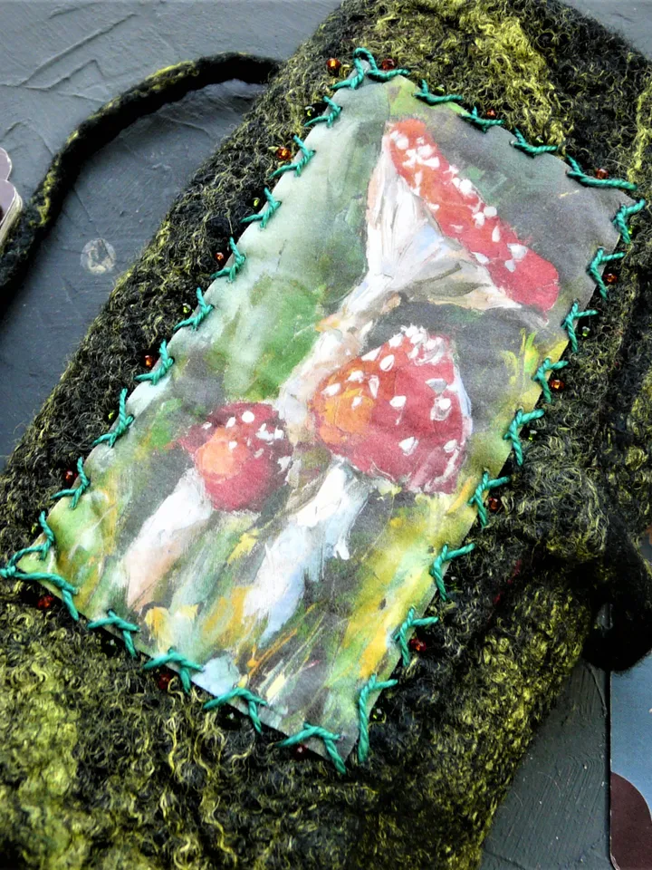 Tarot bag Mushrooms