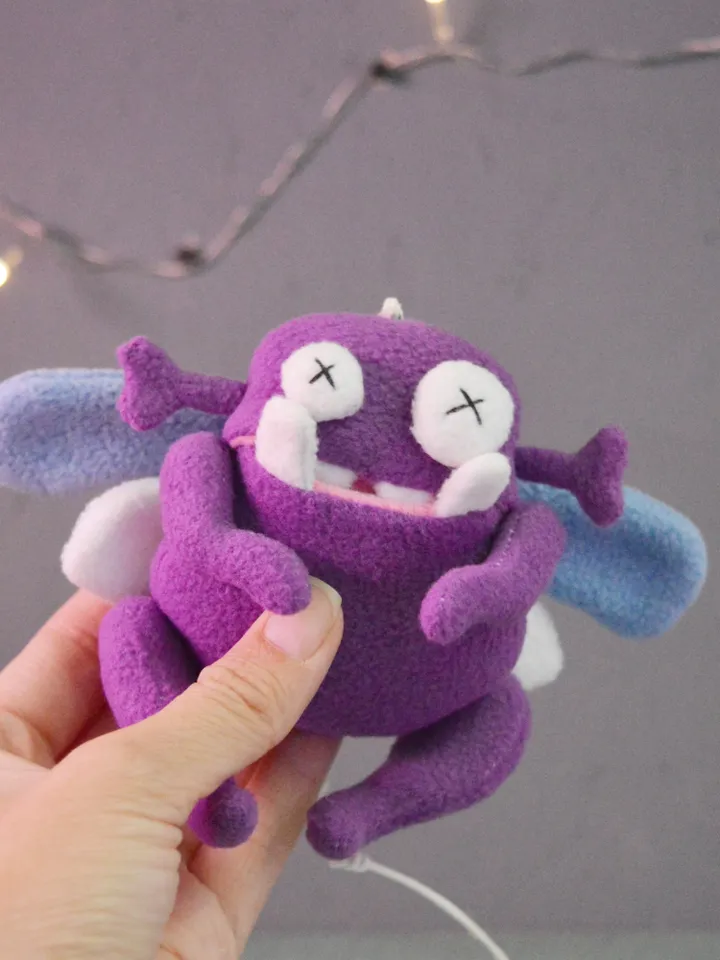 Plush Toy Pattern PDF β Fleece Bug-Wing Monster Softie