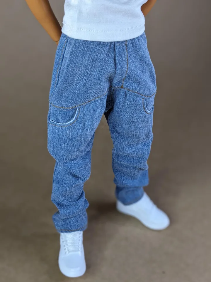 Hip-hop jeans for 12-inch fashion male doll