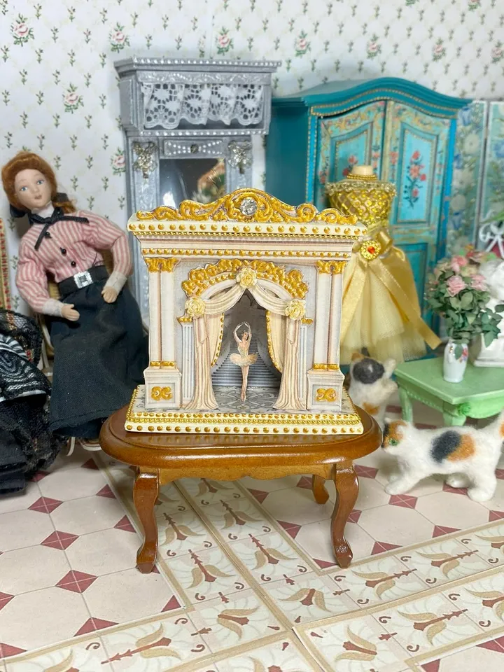 Tutorial on creating a puppet theater. 1:12. Tutorial. Dollhouse miniature. Puppet theater. Digetl for a dollhouse.