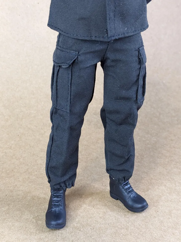 Black military set for 12 inch male dolls