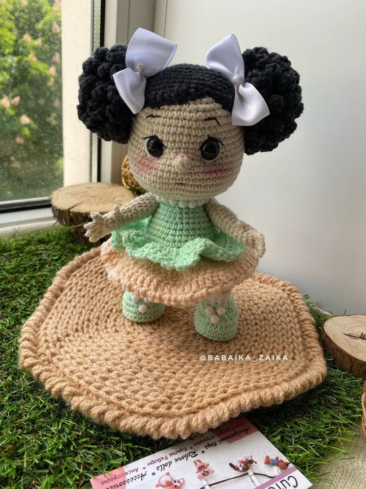 PDF Crochet Baby Doll Amigurumi Pattern, cute amigurumi baby doll, crochet doll, doll pattern, amigurumi baby toy