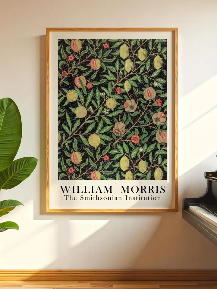 William Morris Wall Art, Vintage Botanical Print, Floral Poster Arts Decor, Digital Download, William Morris Print Digital Download 015