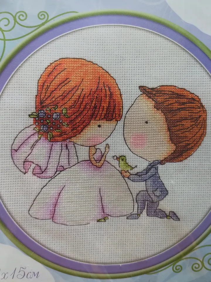 Wedding gift. Cross stitch kit