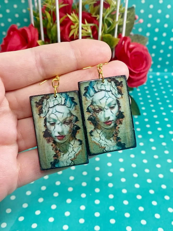 Handmade earrings.Handmade jewelry. Author's design.