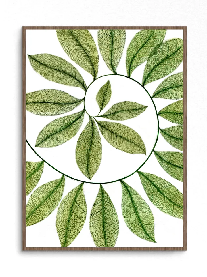 Watercolor print "TWISTED TWIG"