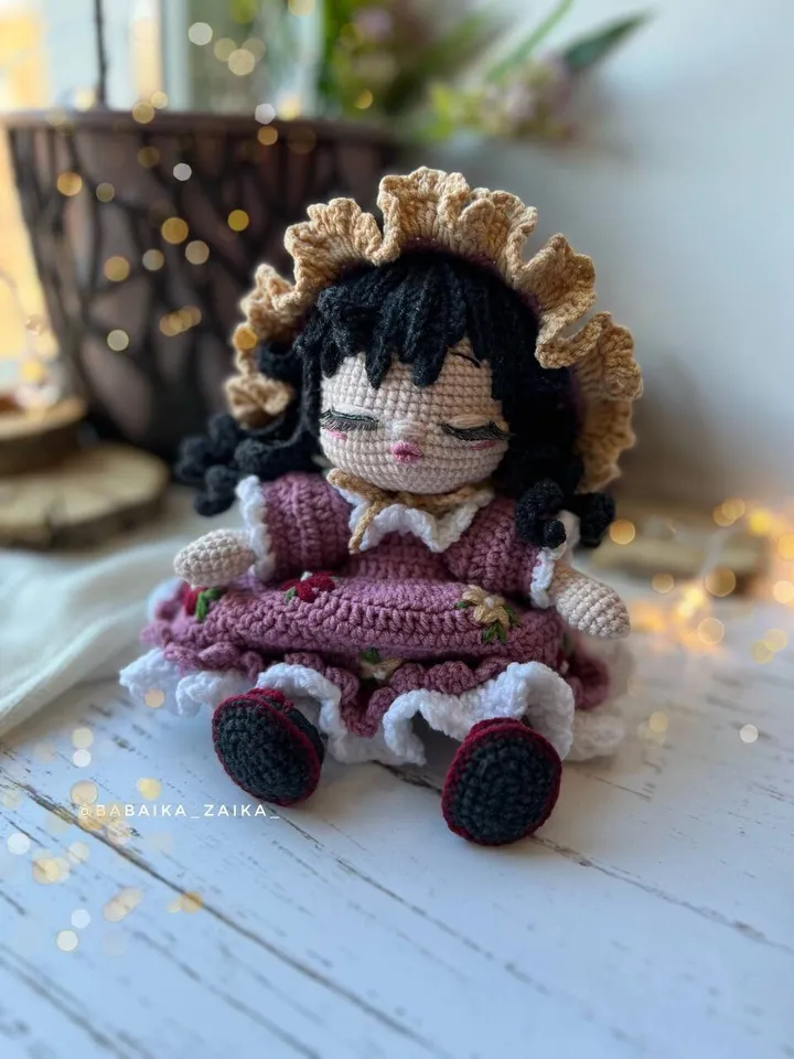 PDF Vintage Doll Crochet Pattern, Amigurumi Doll Pattern, Vintage Pattern, Crochet baby doll, Crochet doll, Amigurumi toys, Vintage decor