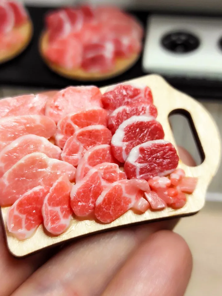 Raw Meat, Farm Food, Mini Food, Dollhouse, Realistic Miniature, Dollhouse miniature, Food for dolls, Miniature meat