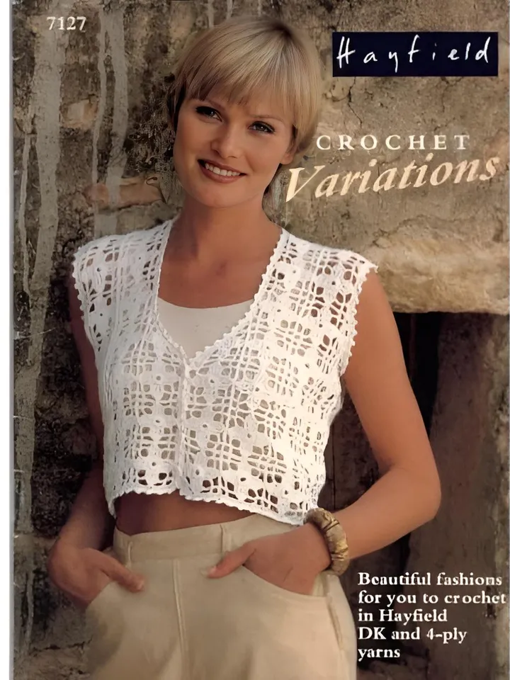 Crochet pattern top, halter top crochet, women ladies crochet top pdf
