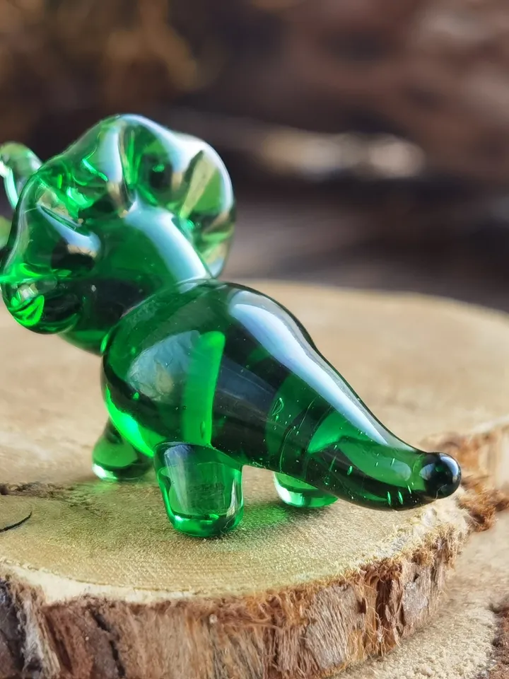 DINOSAUR ORNAMENTS Dinosaur figurine Glass dinosaur decor Miniature Dinosaur gift Dino figurine Glass figurines Tiny glass animals Terrarium