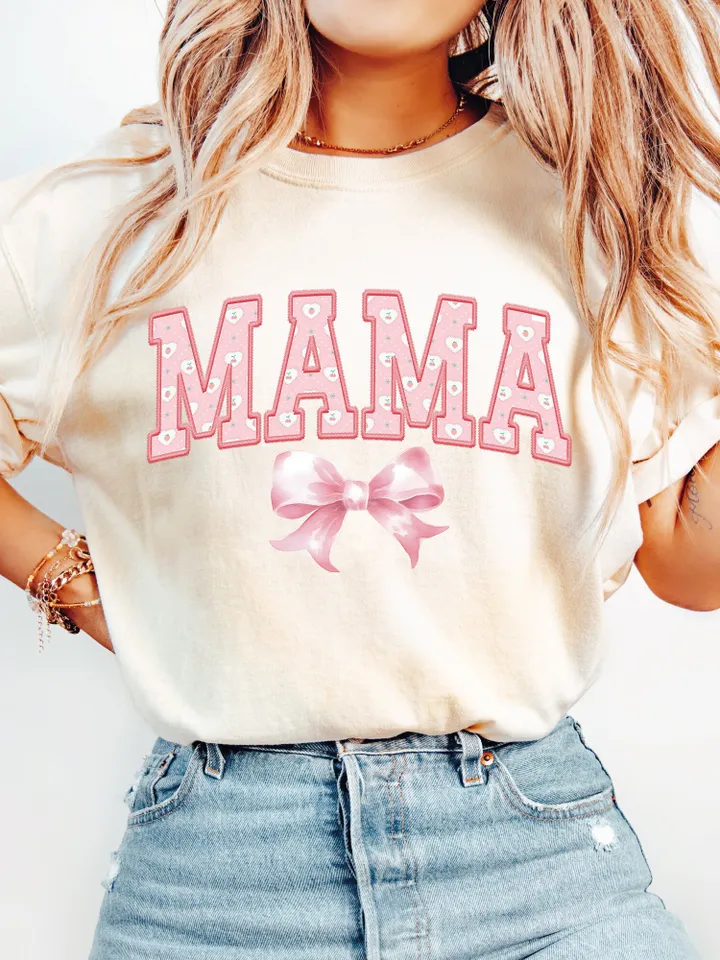 Coquette,Mama png,Cherry png,Soft Girl Era png,Pink Bow,Mom png, Mothers Day png,Aesthetic Png,Ribbon,Girlie Png,coquette shirt design