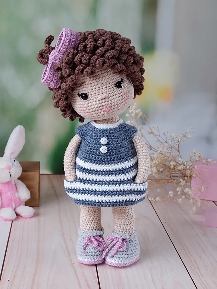Crochet pattern doll. Tutorial doll. Crochet pattern amigurumi doll. Doll paterns. Doll pattern in english. Amigurumi.