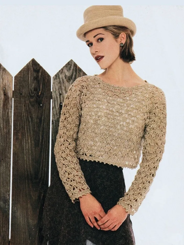 Crochet top shell , top crochet pattern pdf, lace top crochet pdf