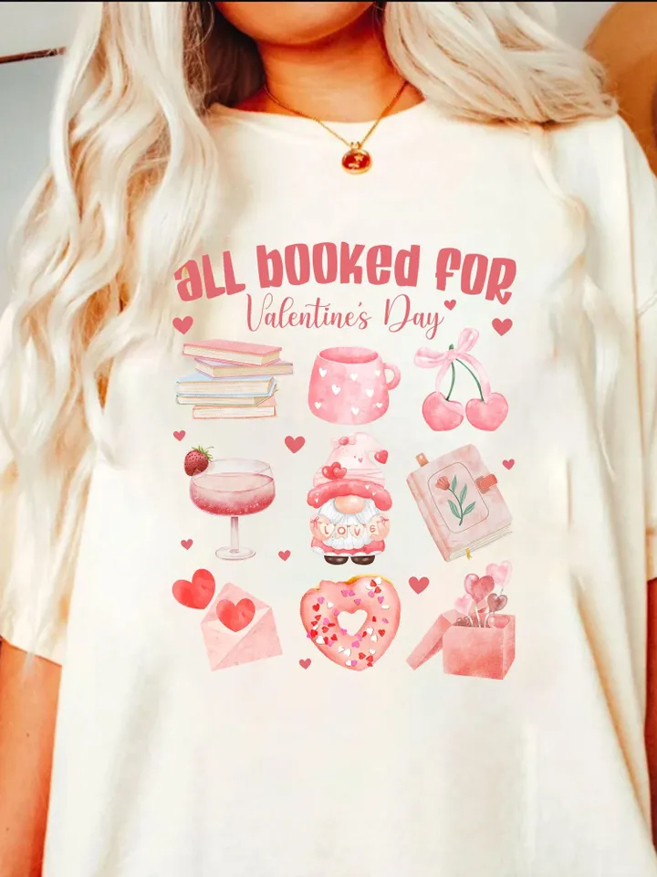 All Booked for Valentines PNG, Teacher Valentine Png, Valentine Coquette Png, Book Lover Shirt Design, Bookish Png, XOXO Png, Love Png